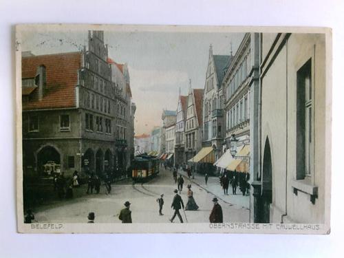 Bielefeld - 1 Postkarte: Bielefeld - Obernstrasse mit Crwellhaus