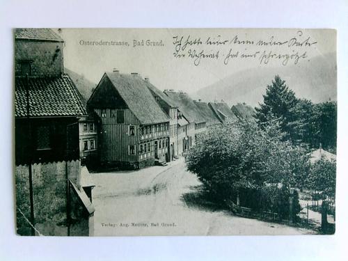 Bad Grund - 1 Postkarte: Osteroderstrasse, Bad Grund