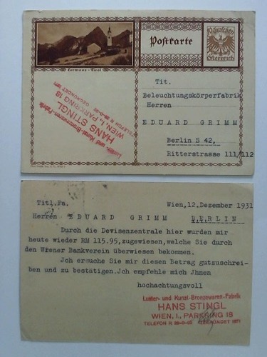 sterreich - 2 Postkarten: Lermoos, Tirol / Panorama v. d. Gaisbergspitze, Salzburg