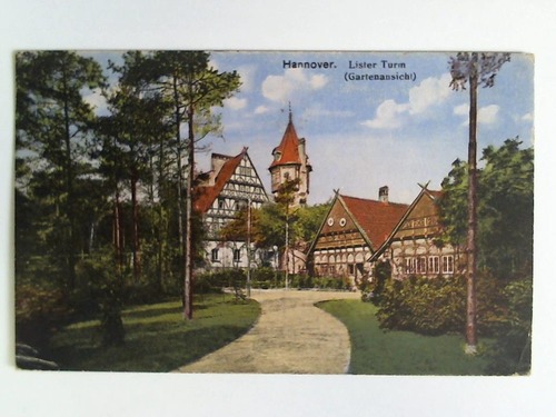 Hannover - Postkarte: Hannover. Lister-Turm (Gartenansicht)