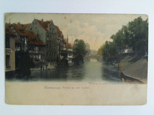 Hannover - Postkarte: Hannover, Partie an der Leine