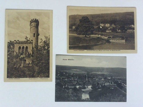 Hannoversch Mnden - 3 Postkarten mit verschiedenen Motiven von Hann. Mnden