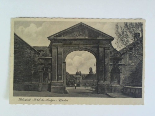 Helmstedt - Postkarte: Helmstedt, Portal des Ludgeri-Klosters