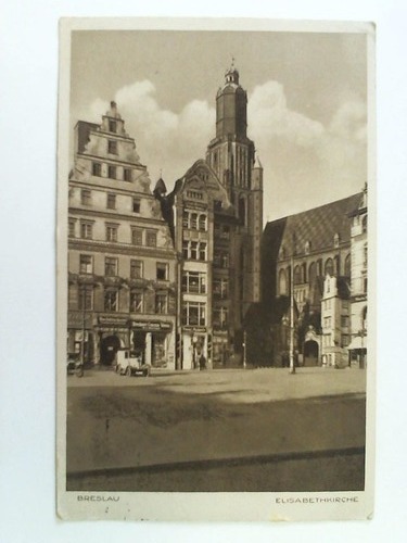 Breslau - Postkarte: Breslau - Elisabethkirche