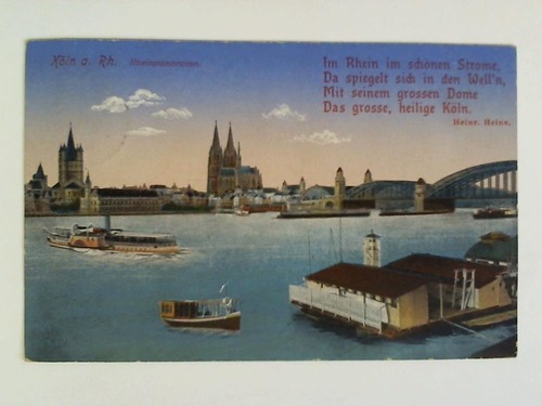 Kln - Postkarte: Kln a. Rh. - Rheinpanorama
