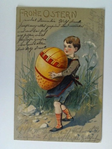 Ostergre - Postkarte: Frohe Ostern