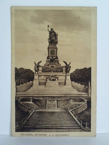 (Rdesheim am Rhein) - Postkarte: National-Denkmal a. d. Niederwald