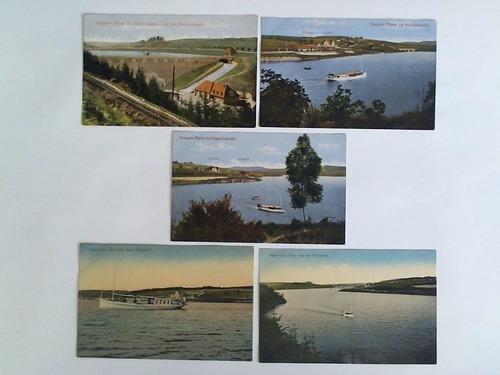 (Dippoldiswalde) - 5 Postkarten mit verschiedenen Ansichten, berwiegend von der Talsperre Malter bei Dippoldiswalde