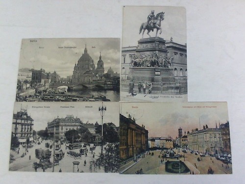 Berlin - Schlossplatz mit Blick auf Knigstrasse / Denkmal Friedrichs des Groen / Potsdamer Platz / Kaiser Friedrichbrcke