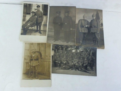 (Erster Weltkrieg) - 5 originale Aufnahmen von Deutschen Soldaten