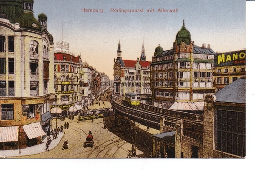 Hamburg - Hamburg. Rdingsmarkt mit Alterwall