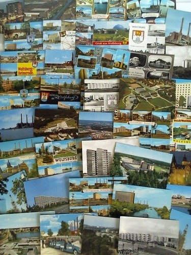 (Wolfsburg / Landkreis / Volkswagenwerk) - Sammlung von 62 verschiedenen, meist farbigen Ansichtskarten