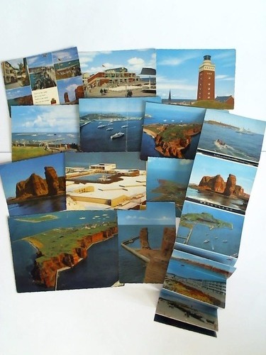 (Helgoland / Insel) - 11 verschiedene Ansichtskarten und 1 Leporello