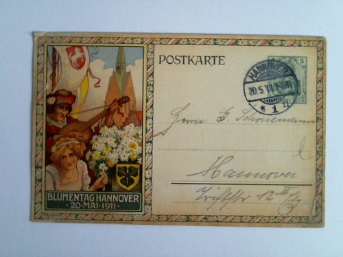 (Hannover) - Ansichtskarte: Blumentag Hannover, 20. Mai 1911