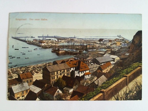 (Helgoland) - Ansichtskarte: Helgoland. Der neue Hafen