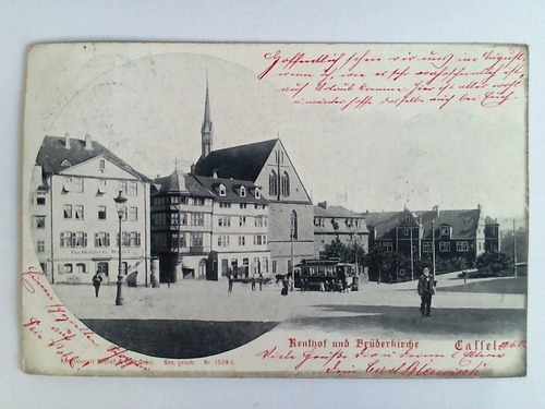 (Kassel / Hessen) - Ansichtskarte: Renthof und Brderkirche, Cassel