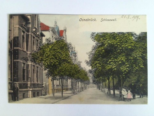 (Osnabrck) - Ansichtskarte: Osnabrck. Schlosswall