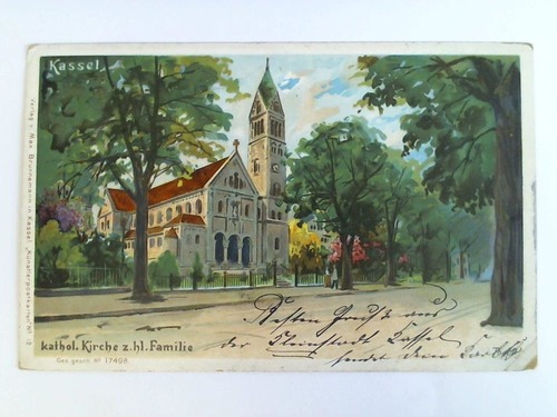 (Kassel) - Ansichtskarte: Kassel, kathol. Kirche z. hl. Familie