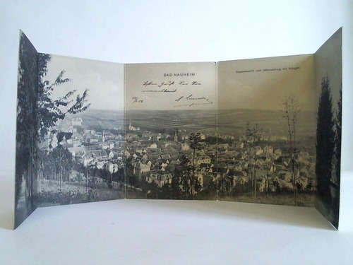 (Bad Nauheim) - Panorama-Ansichtskarte: Bad Nauheim. Gesamtansicht vom Johannisberg mit Anlagen