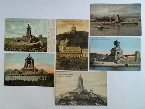 (Kaiser Wilhelm-Denkmal) - 6 verschiedene Ansichtskarten: Kaiser Wilhelm-Denkmal, Porta Westfalica und Coblenz