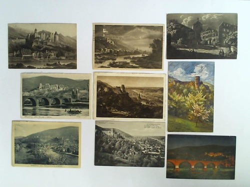 (Heidelberg) - 9 verschiedene Ansichtskarten