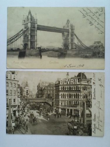 (London) - 2 Ansichtskarten: London. Tower Bridge / Ludgate Circus