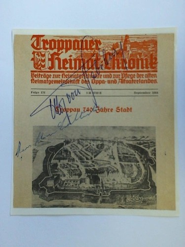 (Salzburg, Otto von) - Original Autogramm auf Zeitungsausschnitt