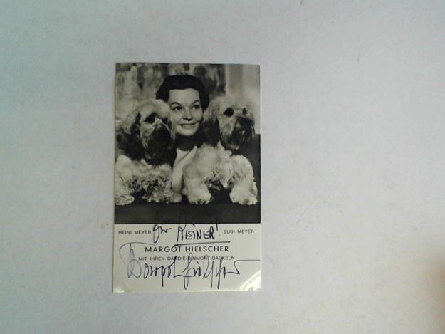 Hielscher, Margot - Autogrammkarte mit original Widmung und Signatur