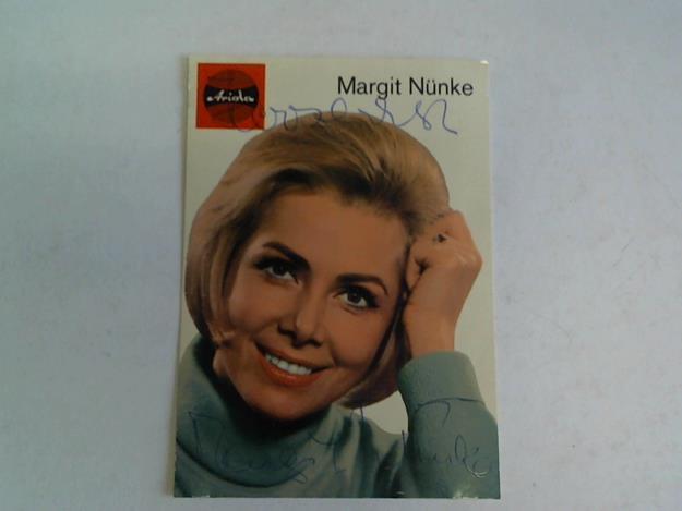Nnke, Margit - Autogrammkarte mit original Widmung und Signatur