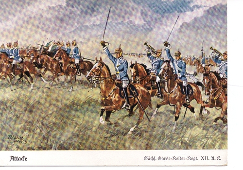 Garden-Reiter-Regiment XII. U. K., Schs. - Attacke