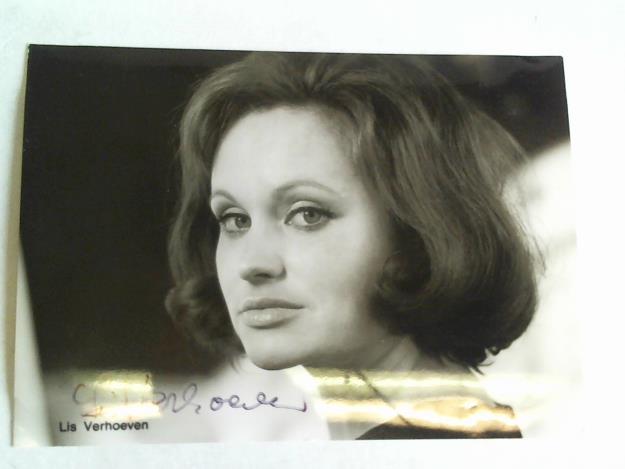 Verhoeven, Lis - Autogrammkarte mit original Signatur