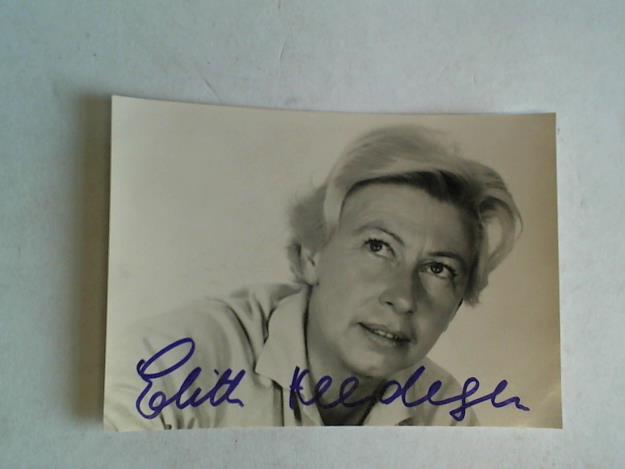 Heedegen, Edith - Fotokarte mit original Signatur