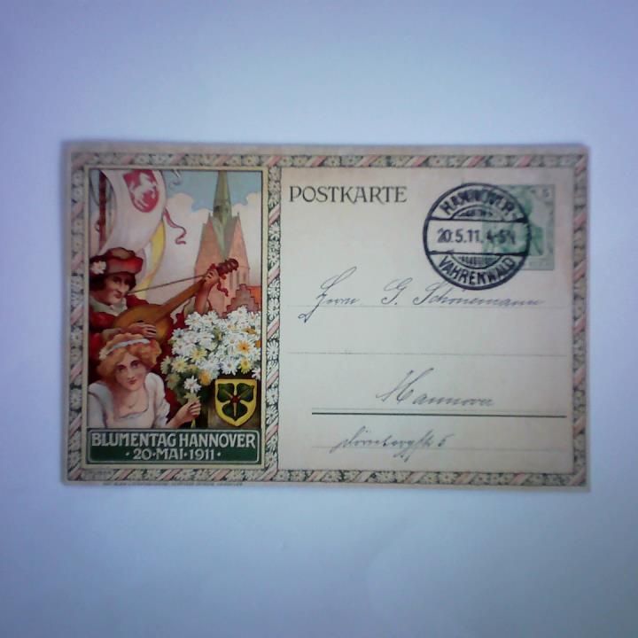 (Hannover) - Blumentag Hannover, 20. Mai 1911 - Postkarte