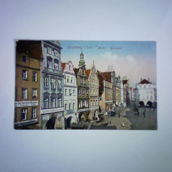 (Schlesien) - Hirschberg i. Schl., Markt. Garnlaube - Colorierte Ansichtskarte