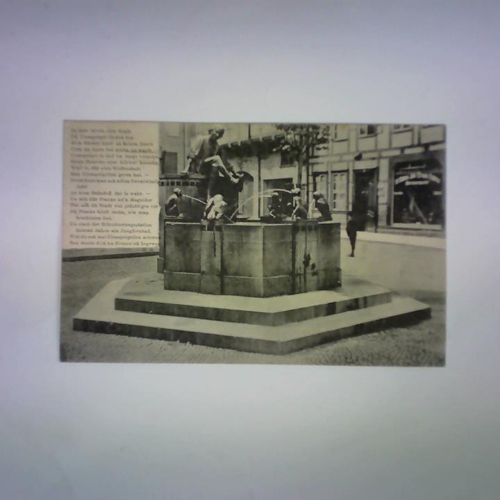 (Braunschweig) - Das malerische Braunschweig. Der Till-Eulenspiegel-Brunnen, gestiftet von Herrn Banquier Meyersfeld, entworfen vom Bildhauer Arnold Kramer - Ansichtskarte
