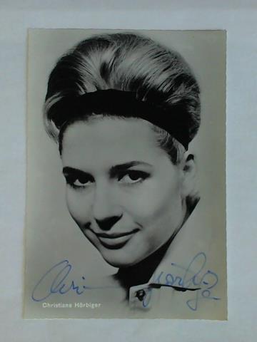 Hrbiger, Christiane - Autogrammkarte, original signiert