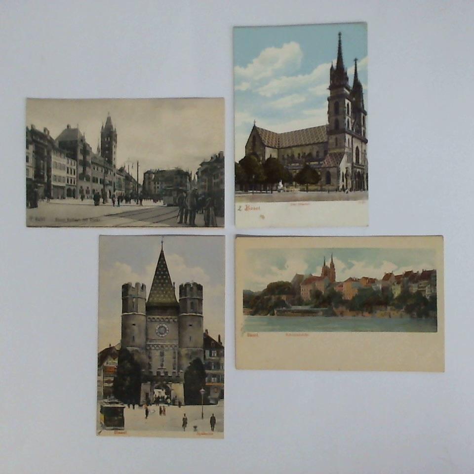 (Basel / Schweiz) - 4 Ansichtskarten von Basel