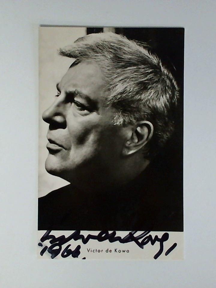 Kowa, Victor de - Autogrammkarte, original signiert
