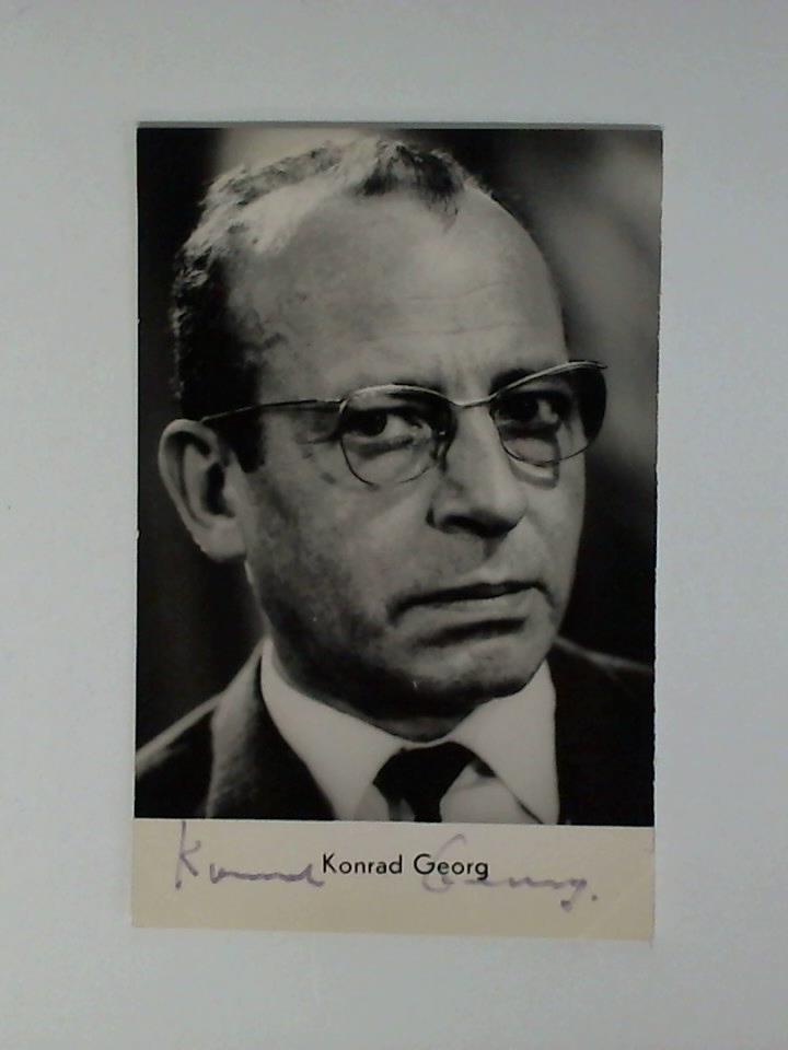 Georg, Konrad - Autogrammkarte, original signiert