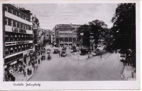 Bielefeld - Postkarte. Bielefeld - Jahnplatz
