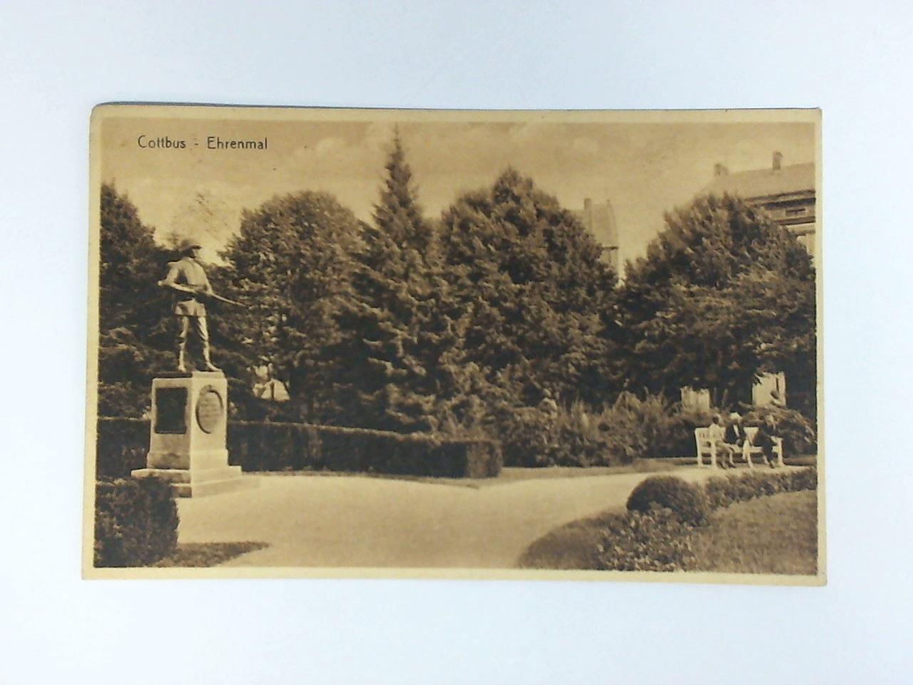 (Cottbus) - Ansichtskarte: Cottbus - Ehrenmal