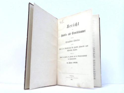 Schlesien - Bericht der Handels- u. Gewerbekammer - Fr das Herzogthum Schlesien an das hohe k.k. Ministerium fr Handel, Gewerbe u. ffentl. Bauten ber den Zustand des Handels, der Industrie