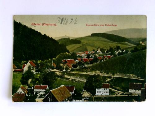 Altenau (Oberharz) - Postkarte: Altenau (Oberharz) - Brockenblick vom Rothenberg