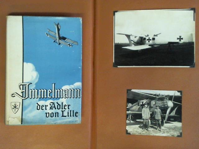 Feldflieger-Abteilung 62 (FFA 62). Fotoalbum mit 260 Schwarzweiß-Bildern und 2 Ansichtskarten der berühmten Flieger-Abteilung des Ersten Weltkrieges