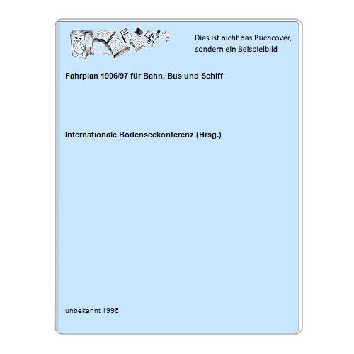 Fahrplan 1996/97 für Bahn, Bus und Schiff