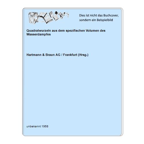 Quadratwurzeln aus dem spezifischen Volumen des Wasserdampfes